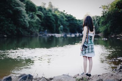 People standing in water