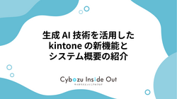 生成 AI 技術を活用した kintone の新機能とシステム概要の紹介