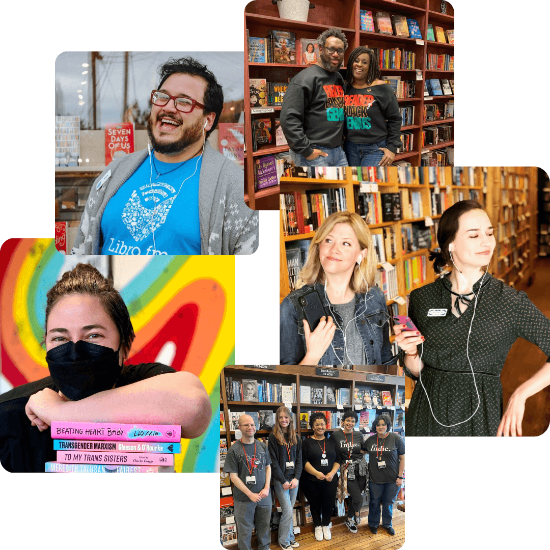 Collage of booksellers