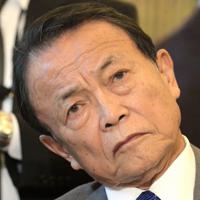 麻生太郎副総理兼財務相＝国会内で2020年1月31日午前8時47分、川田雅浩撮影