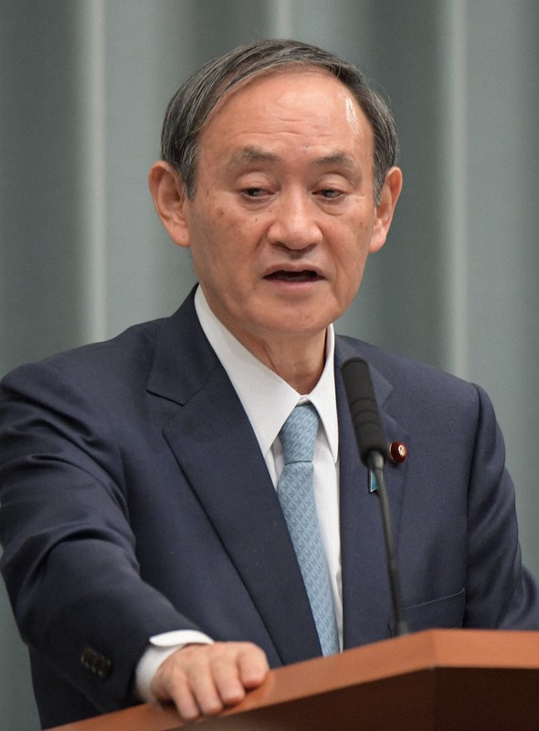 菅義偉官房長官＝川田雅浩撮影