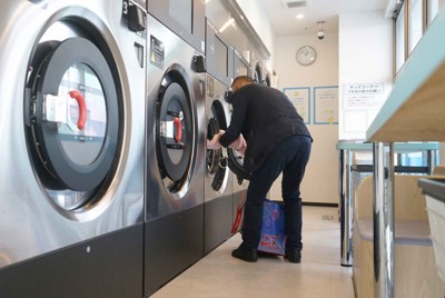 コインランドリー「wash＋西葛西駅メトロ店」＝東京都江戸川区で2024年9月5日午後0時58分、中島昭浩撮影