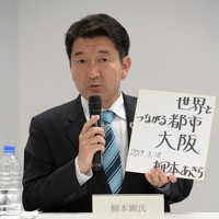 柳本顕氏＝大阪市北区で2019年3月18日、平川義之撮影