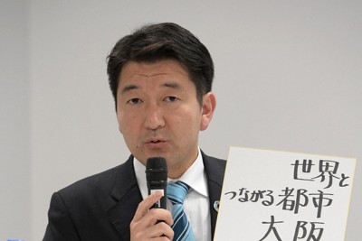 柳本顕氏＝大阪市北区で2019年3月18日、平川義之撮影