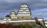 This photo taken on Dec. 4, 2024, shows Himeji Castle in Hyogo Prefecture. (Kyodo)