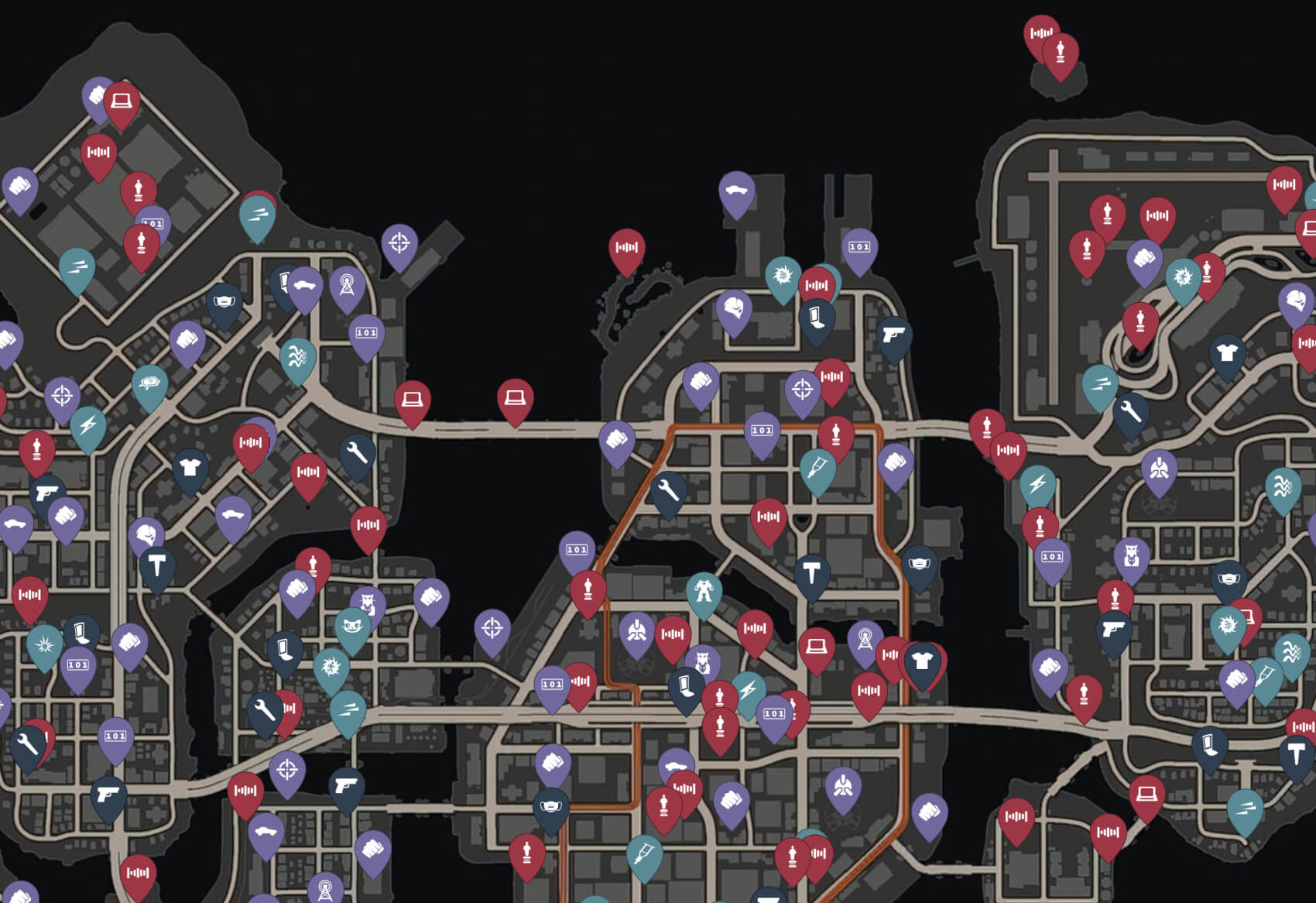 Saints Row IV Map Image