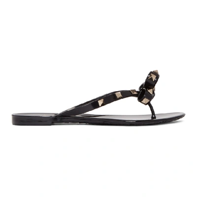 Valentino Garavani Rockstud Pvc Sandals In Black