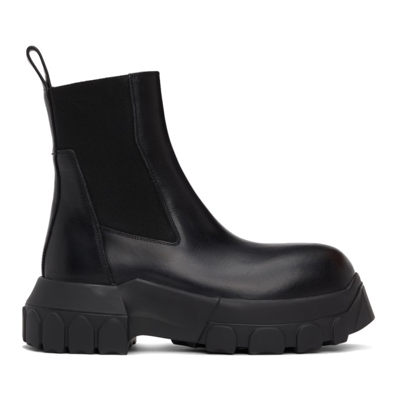 Rick Owens Black Mega Bozo Tractor Chelsea Boots