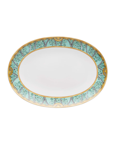 Versace La Scala Del Palazzo Platter In Bright Green