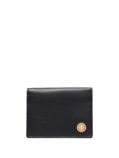 Versace Medusa Brand-plaque Leather Billfold Wallet In Black