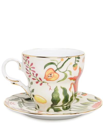 La Doublej Big Mama Cup And Saucer In Multicolor