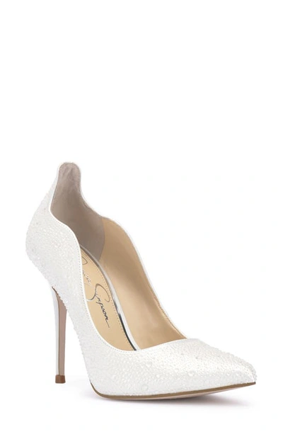 Jessica Simpson Women's Wayva Bridal Pumps In White