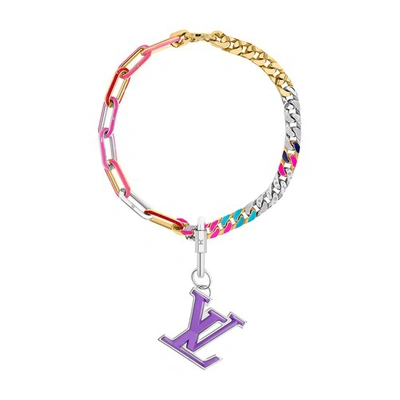 Louis Vuitton Lv Mixed Chains Necklace In Pink