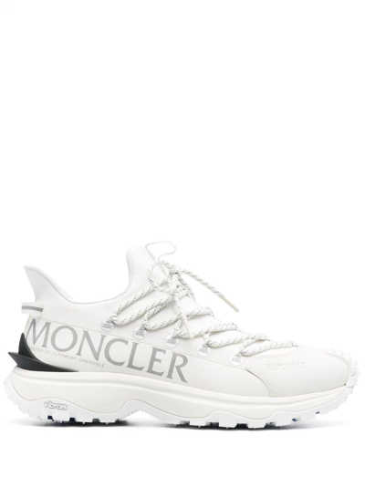 Moncler Pivot Sneakers In White Blue