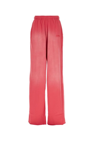 Vetements Man Pink Cotton Joggers