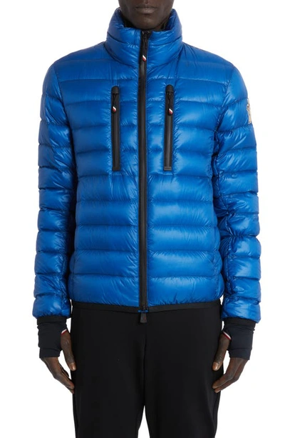 Moncler Water Repellent Down Puffer Jacket In Blue