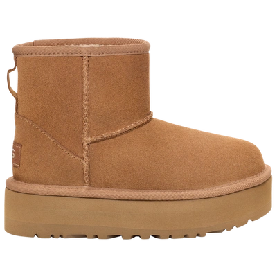 Ugg Kids' Classic Mini Platform Boot In Chestnut/chestnut