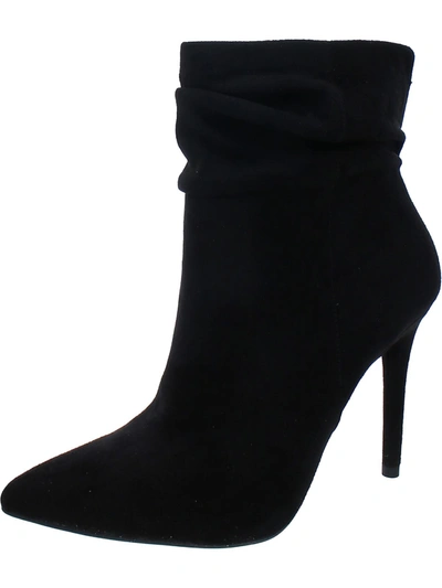 Jessica Simpson Hartzell Slouch Pointed Toe Bootie In Black Faux Suede