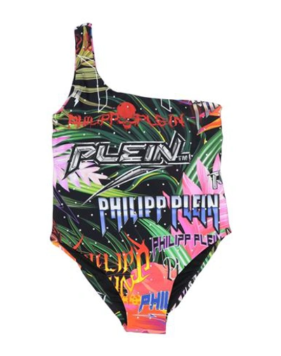 Philipp Plein Babies'  Toddler Girl One-piece Swimsuit Black Size 6 Polyamide, Elastane