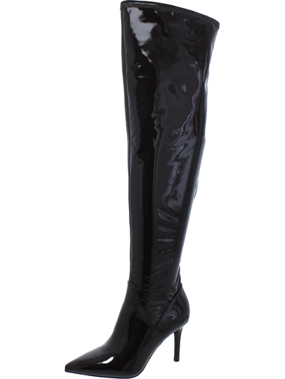 Jessica Simpson Abrine Womens Solid Pull On Over-the-knee Boots In Black