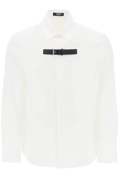 Versace Cotton Shirt In White