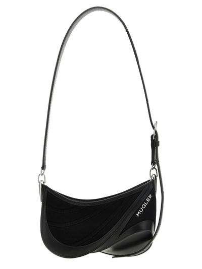 Mugler Shoulder Bag In Black