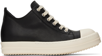 Rick Owens Black Low Sneakers