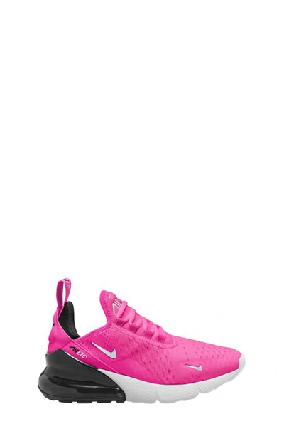 Nike Kids' Big Girls' Air Max 270 Casual Sneakers From Finish Line In Laser Fuchsia/summit White/white/black