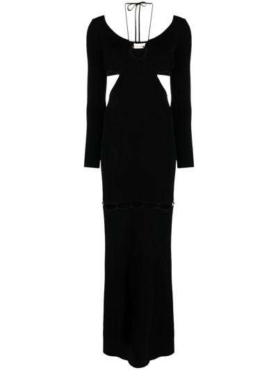 Nanushka Varda Ribbed Dress In Black