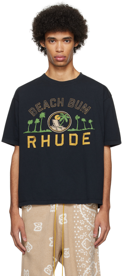 Rhude Palmera Tee In Black