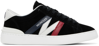 Moncler Monaco M Low Top Sneakers In Black