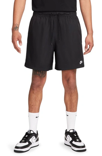 Nike Club Woven Lined Flow Short In Black