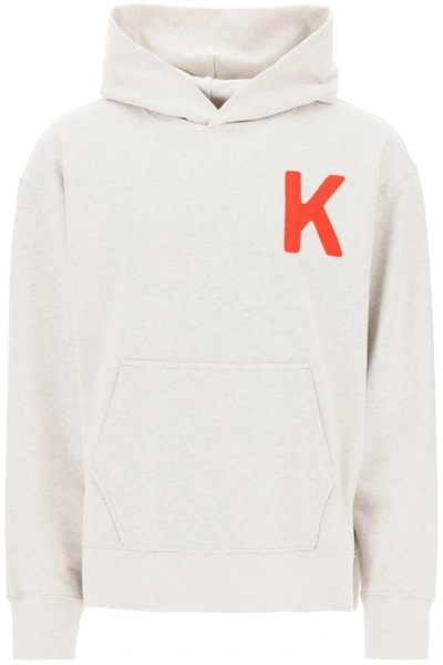 Kenzo Light Grey Cotton Oversize Sweatshirt In Gray