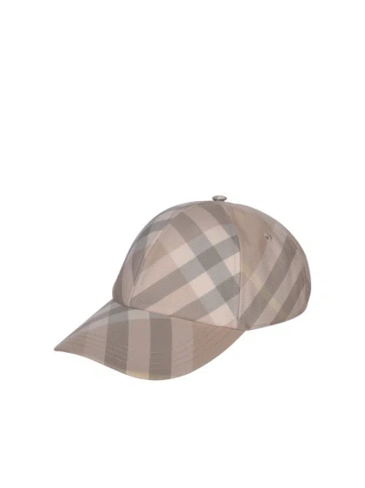 Burberry Baseball Cap In Brown