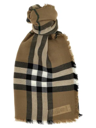 Burberry Check Scarf In Multicolor