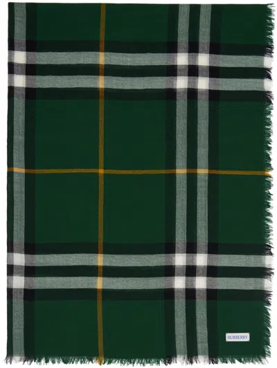 Burberry Green Check Scarf