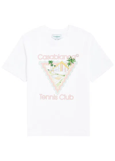 Casablanca Maison De Reve Printed T-shirt In White