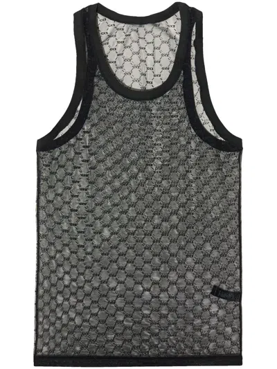 Dsquared2 Logo-jacquard Tank Top In Black