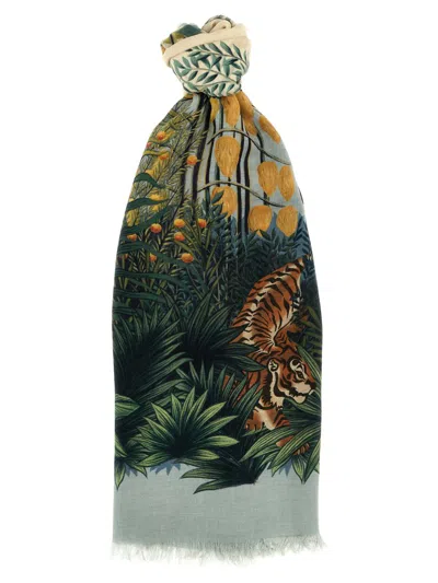 Etro Henri Rousseau Print Scarf In 多色的