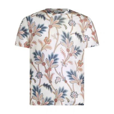 Etro Printed Short-sleeve T-shirt In Cream