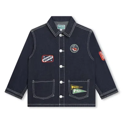 Kenzo Kids Boys Dark Blue Denim Jacket