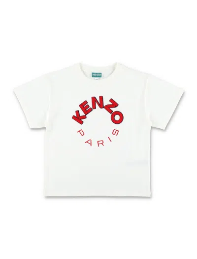 Kenzo Kids' Logo T-shirt In White