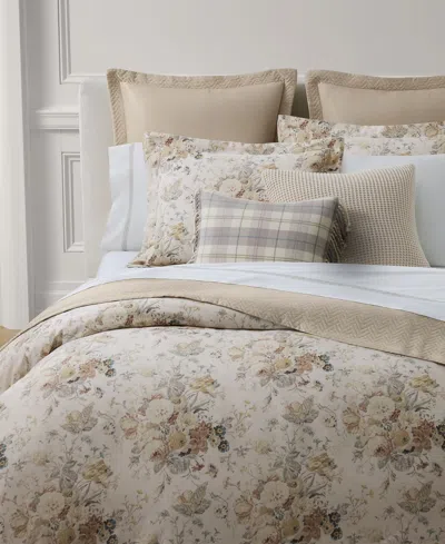 Lauren Ralph Lauren Gwynne Floral 3-pc. Comforter Set, Full/queen In Cream