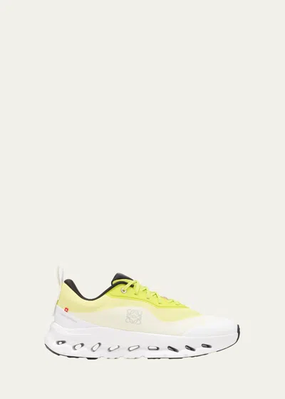 Loewe On Cloudtilt 2.0 Stretch-knit Sneakers In Neon Yellow White