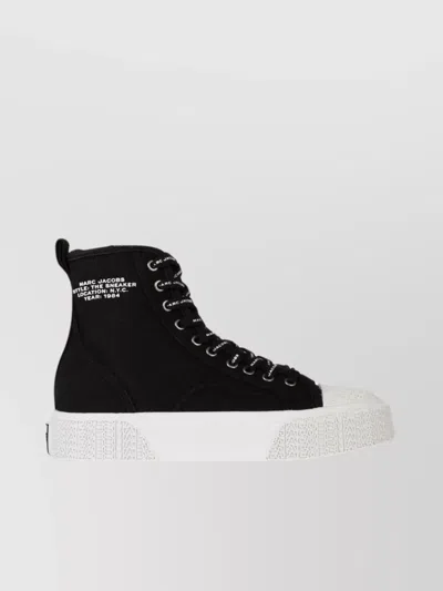 Marc Jacobs Canvas High-top Sneakers In Black