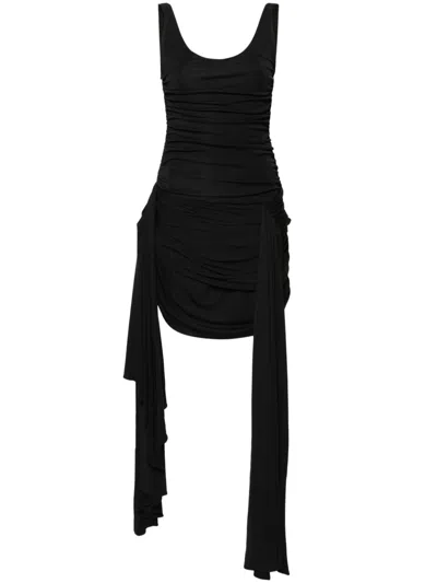 Mugler Short Dress In Black