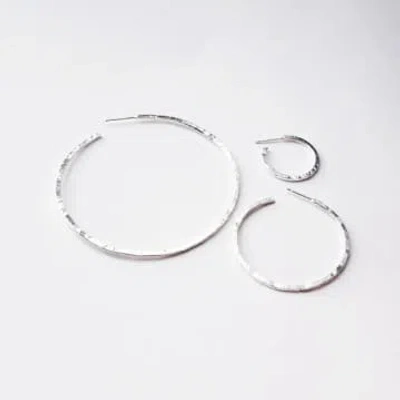 Muka Hoop Earrings In Metallic