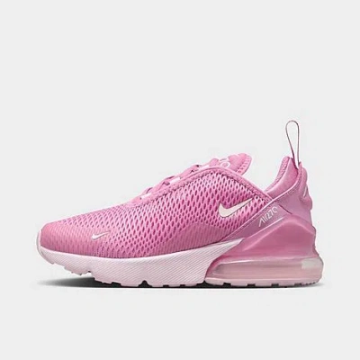 Nike Kids' Big Girls Air Max 270 Casual Sneakers From Finish Line In Magic Flamingo/pink Foam