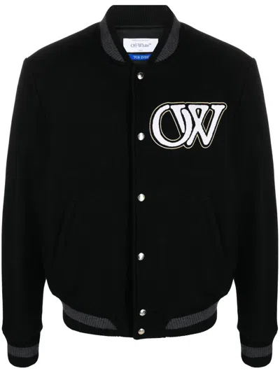 Off-white Off White Jackets In Black Whit