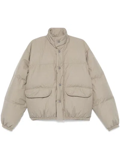 Our Legacy Inhale Puffer Jacket In Doubleganger Beige Mel Nylon